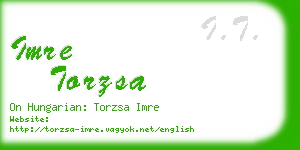 imre torzsa business card